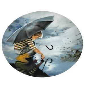 Vintage Decorative Plate “Touching the Sky” by Donald Zolan. Certified.